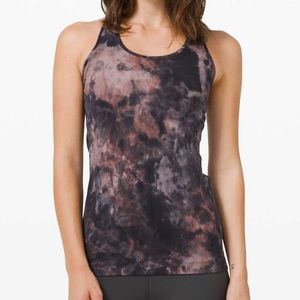 Lululemon Cool Racerback II Nulu Diamond Dye Diamond Dye Graphite Grey Pink Past